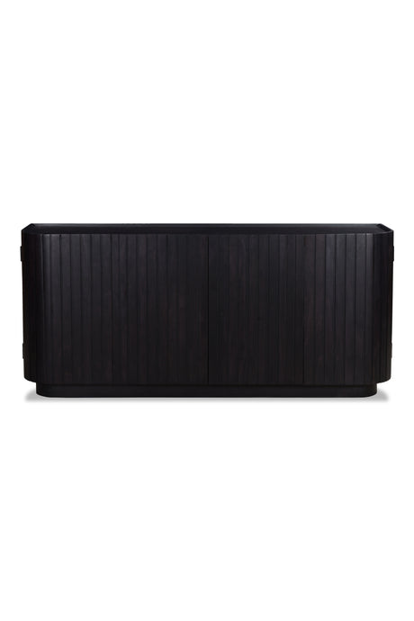   Modern European furniture - Black Acacia 4-Door Sideboard - www.oroa.com | Oroa.com