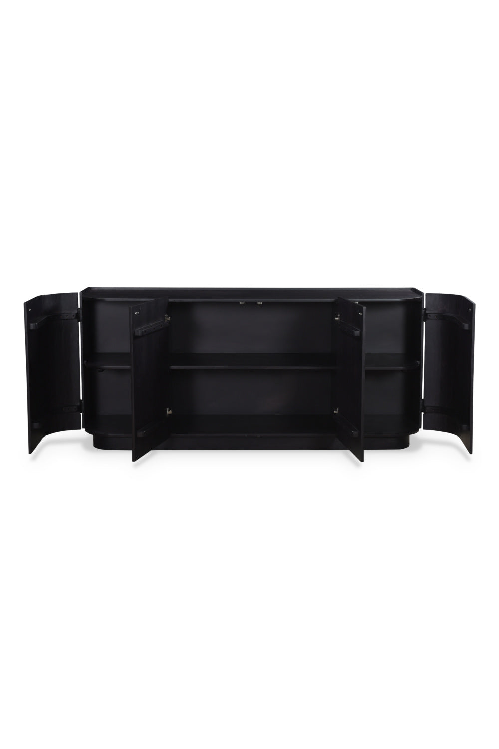   Modern European furniture - Black Acacia 4-Door Sideboard - www.oroa.com | Oroa.com