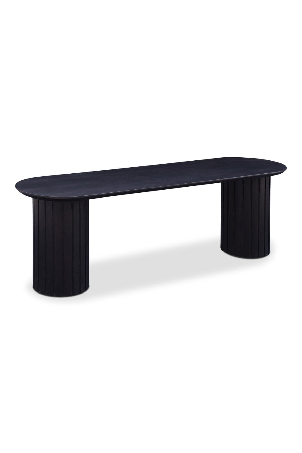   Modern European furniture - Black Acacia Wood Bench - www.oroa.com | Oroa.com