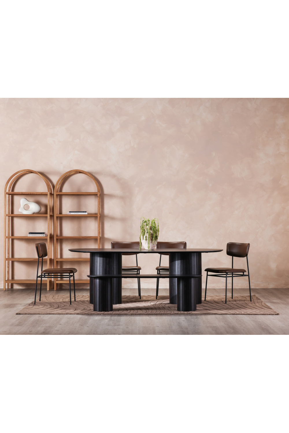  Modern European furniture - Black Acacia Wood Bench - www.oroa.com | Oroa.com