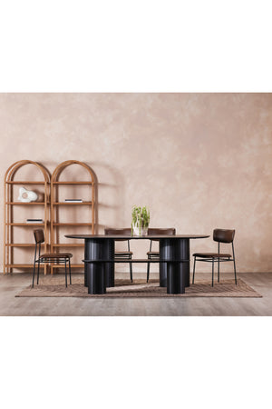   Modern European furniture - Black Acacia Wood Bench - www.oroa.com | Oroa.com