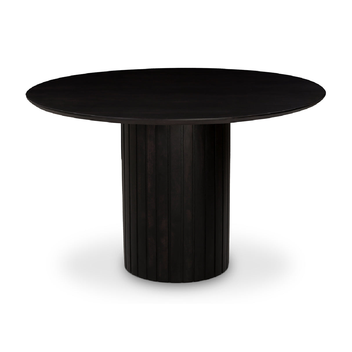   Modern European furniture - Black Acacia Round Dining Table - www.oroa.com | Oroa.com