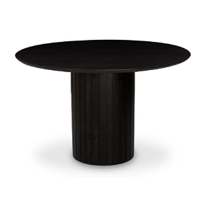   Modern European furniture - Black Acacia Round Dining Table - www.oroa.com | Oroa.com