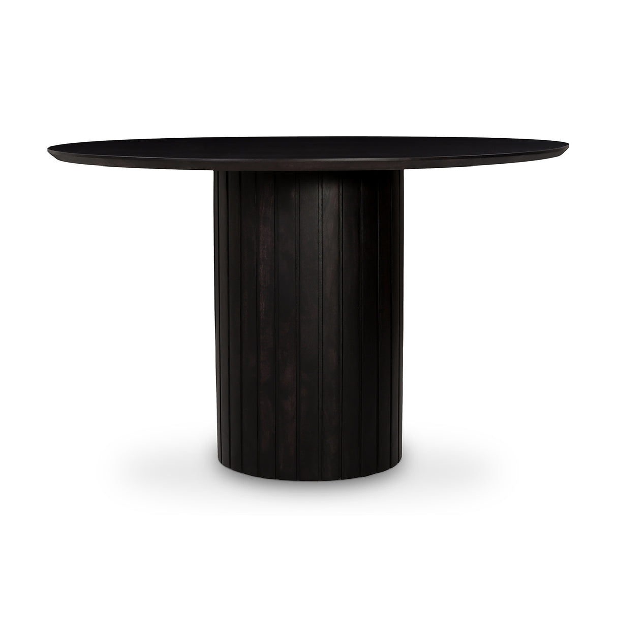   Modern European furniture - Black Acacia Round Dining Table - www.oroa.com | Oroa.com