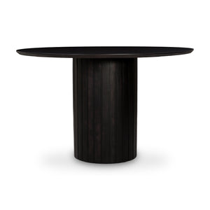   Modern European furniture - Black Acacia Round Dining Table - www.oroa.com | Oroa.com