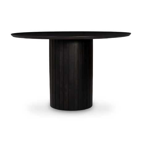   Modern European furniture - Black Acacia Round Dining Table - www.oroa.com | Oroa.com
