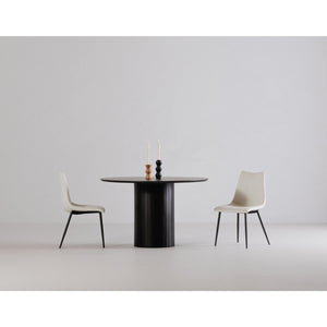   Modern European furniture - Black Acacia Round Dining Table - www.oroa.com | Oroa.com
