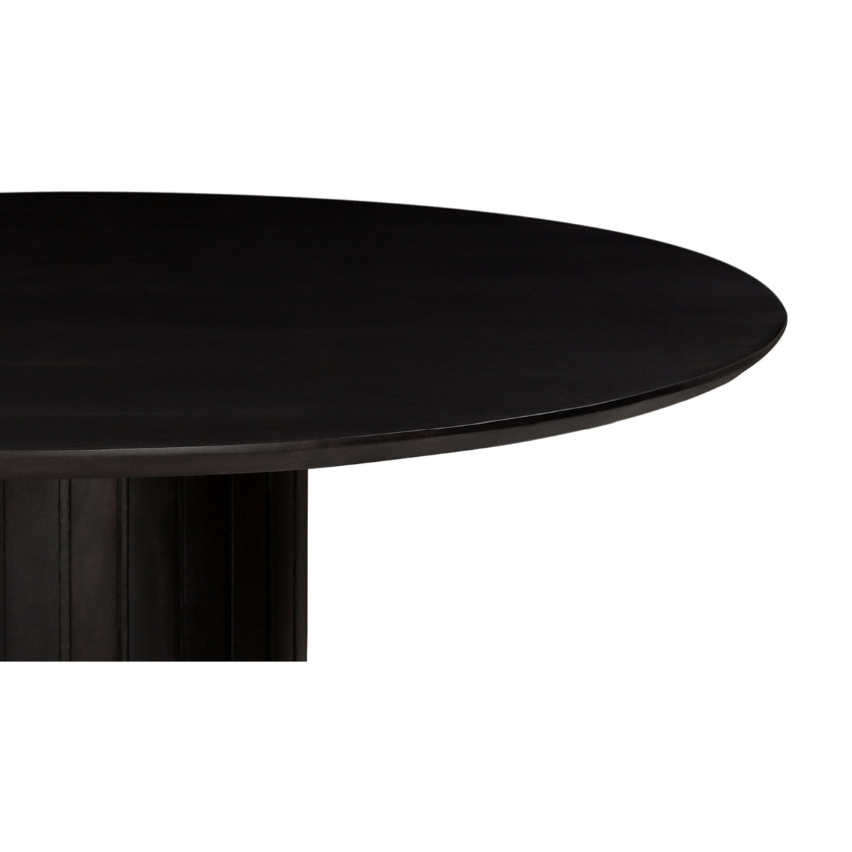   Modern European furniture - Black Acacia Round Dining Table - www.oroa.com | Oroa.com