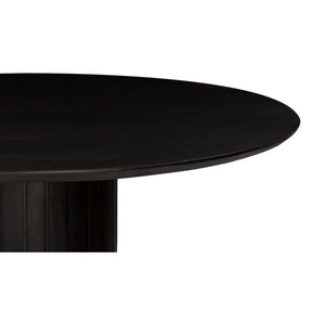   Modern European furniture - Black Acacia Round Dining Table - www.oroa.com | Oroa.com