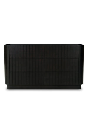   Modern European furniture - Black Acacia 6-Drawer Dresser - www.oroa.com | Oroa.com