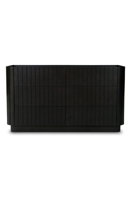   Modern European furniture - Black Acacia 6-Drawer Dresser - www.oroa.com | Oroa.com