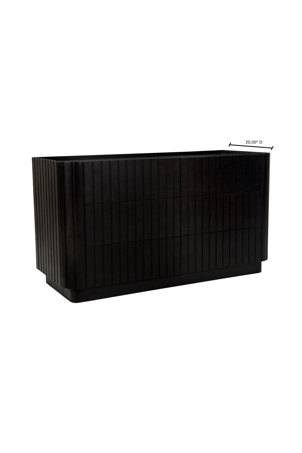   Modern European furniture - Black Acacia 6-Drawer Dresser - www.oroa.com | Oroa.com
