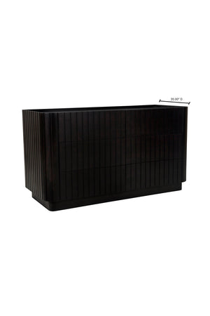   Modern European furniture - Black Acacia 6-Drawer Dresser - www.oroa.com | Oroa.com