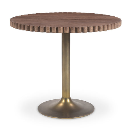   Modern European furniture - Round Scalloped Pedestal Coffee Table - www.oroa.com | Oroa.com