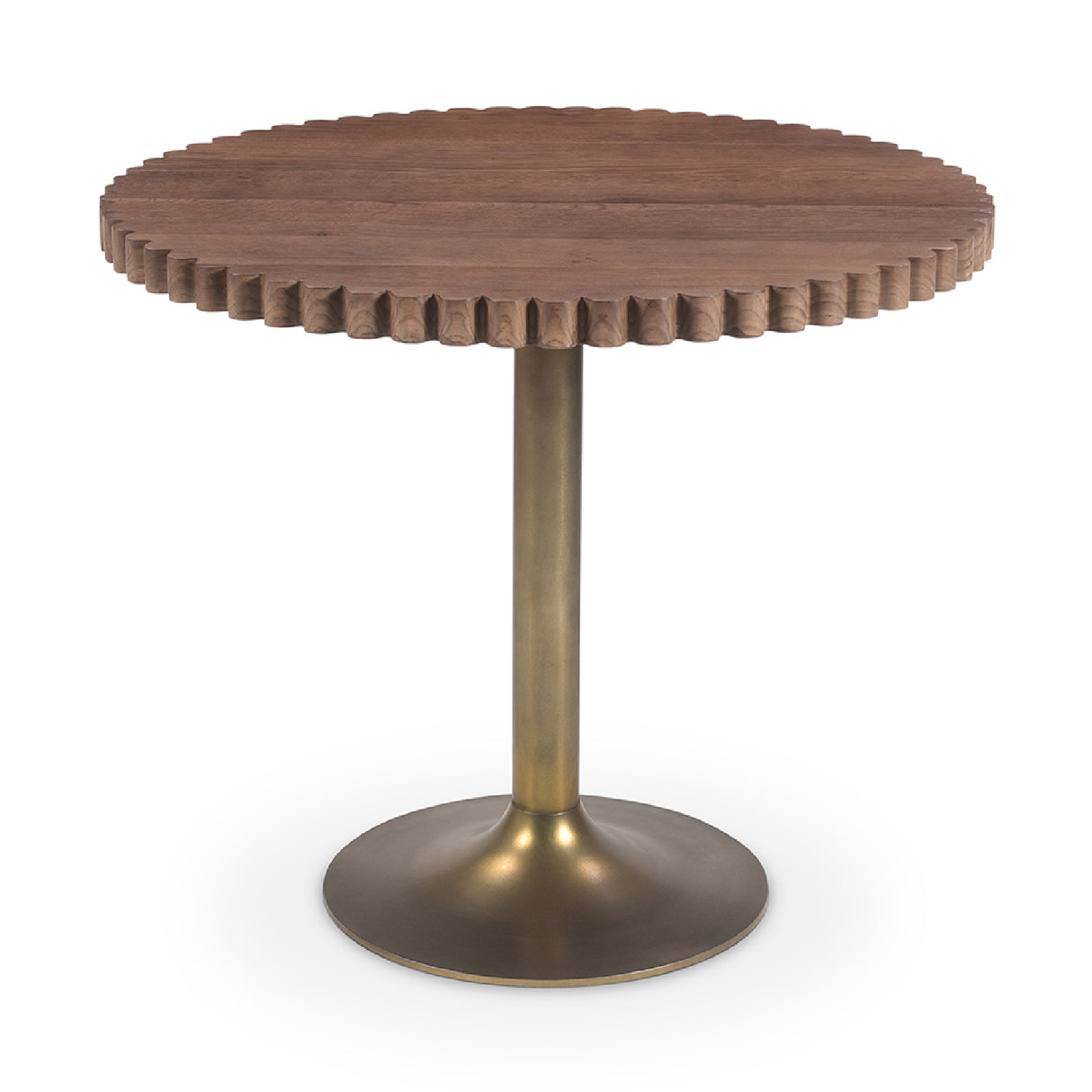   Modern European furniture - Round Scalloped Pedestal Coffee Table - www.oroa.com | Oroa.com