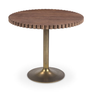   Modern European furniture - Round Scalloped Pedestal Coffee Table - www.oroa.com | Oroa.com