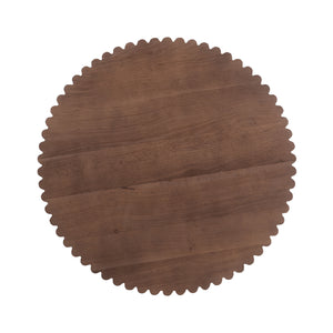   Modern European furniture - Round Scalloped Pedestal Coffee Table - www.oroa.com | Oroa.com