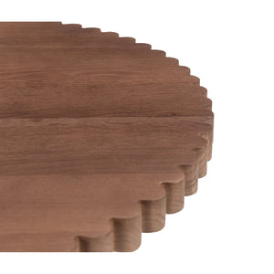   Modern European furniture - Round Scalloped Pedestal Coffee Table - www.oroa.com | Oroa.com
