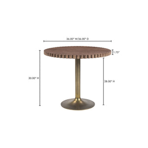   Modern European furniture - Round Scalloped Pedestal Coffee Table - www.oroa.com | Oroa.com