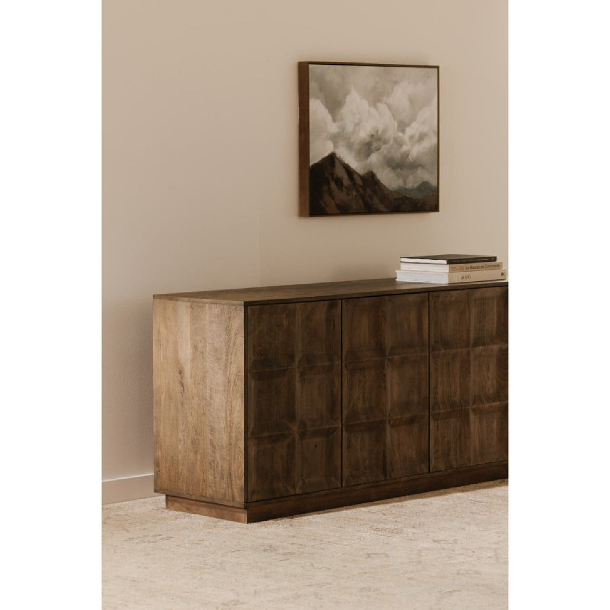   Modern European furniture - 4-Door Mango Wood Sideboard - www.oroa.com | Oroa.com