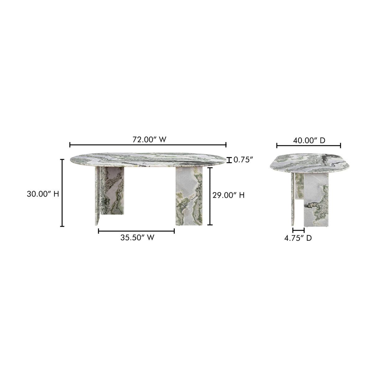   Modern European furniture - Green Onyx Marble Dining Table - www.oroa.com | Oroa.com
