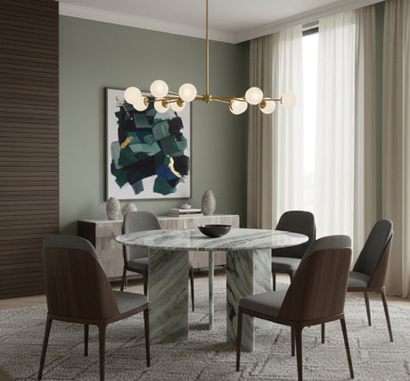   Modern European furniture - Green Onyx Marble Dining Table - www.oroa.com | Oroa.com