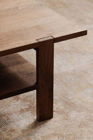   Sandblasted Mango Wood Coffee Table | Oroa.com