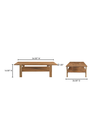   Sandblasted Mango Wood Coffee Table | Oroa.com
