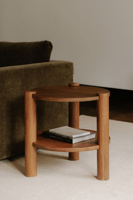   Vintage Mango Wood Accent Table | Oroa.com