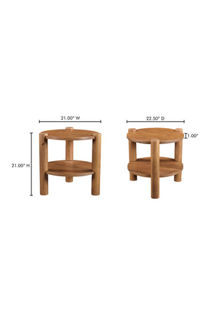   Vintage Mango Wood Accent Table | Oroa.com