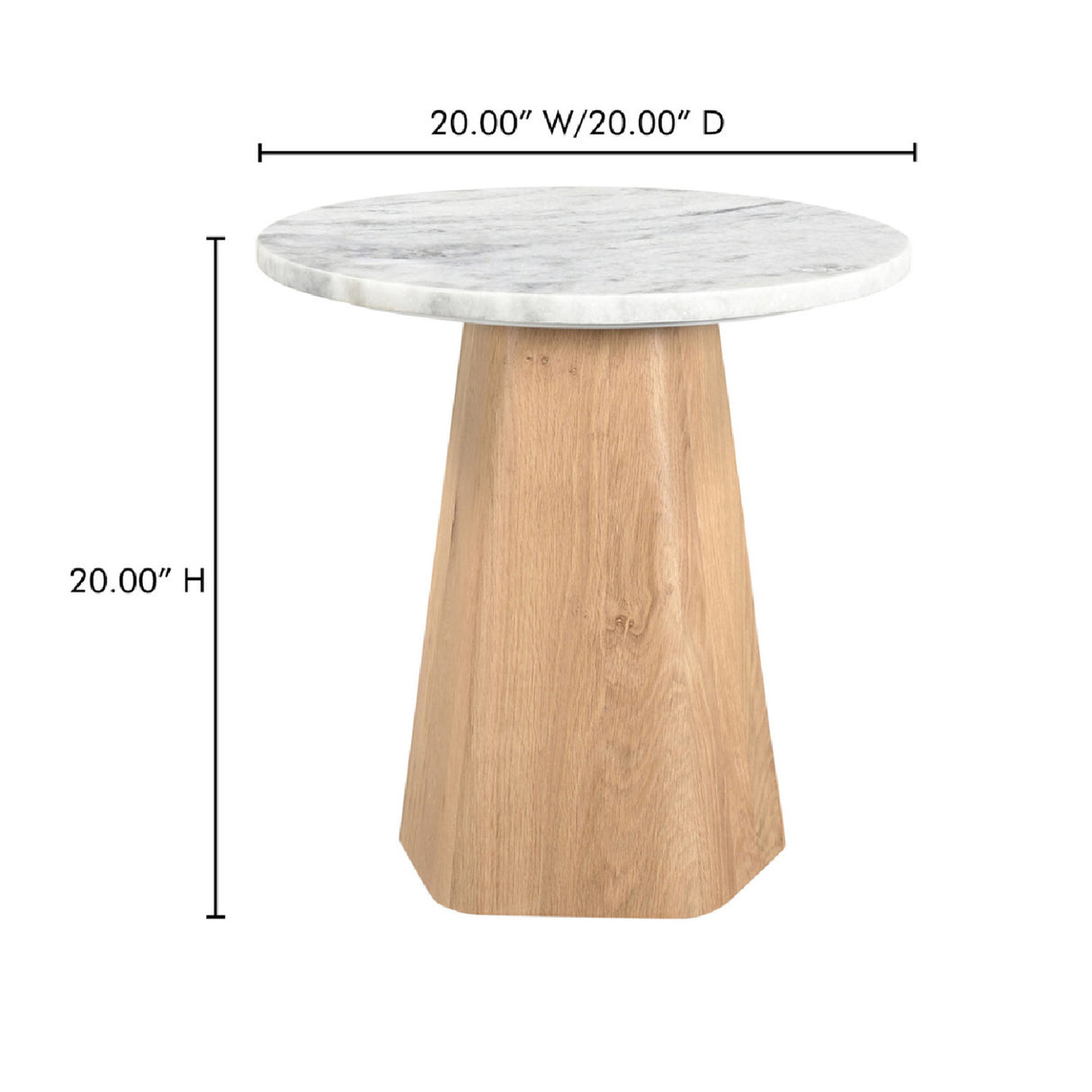   Modern European furniture - Round Gray Marble Accent Table - www.oroa.com | Oroa.com