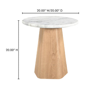   Modern European furniture - Round Gray Marble Accent Table - www.oroa.com | Oroa.com