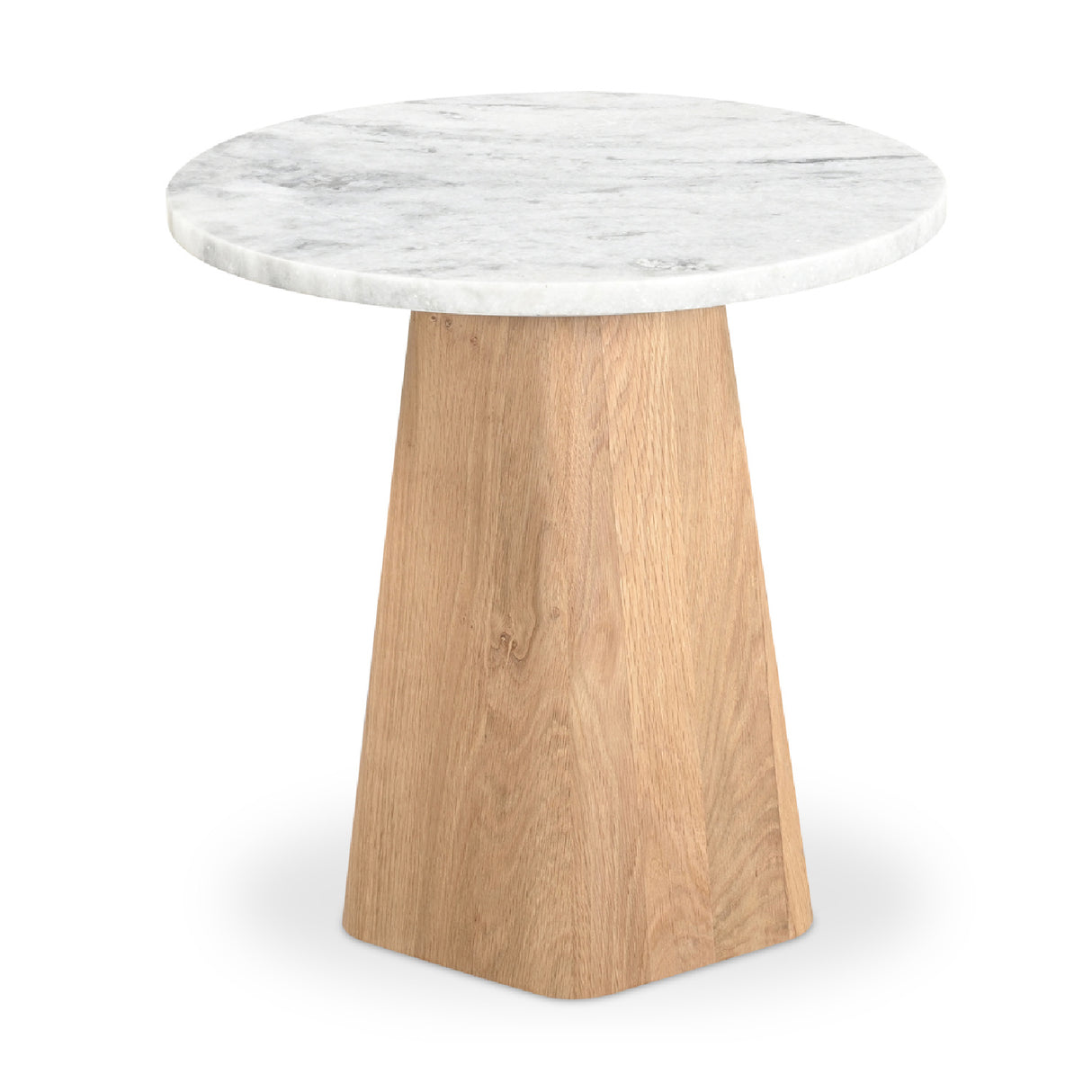   Modern European furniture - Round Gray Marble Accent Table - www.oroa.com | Oroa.com