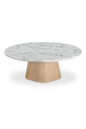   Modern European furniture - Round White Marble Coffee Table - www.oroa.com | Oroa.com