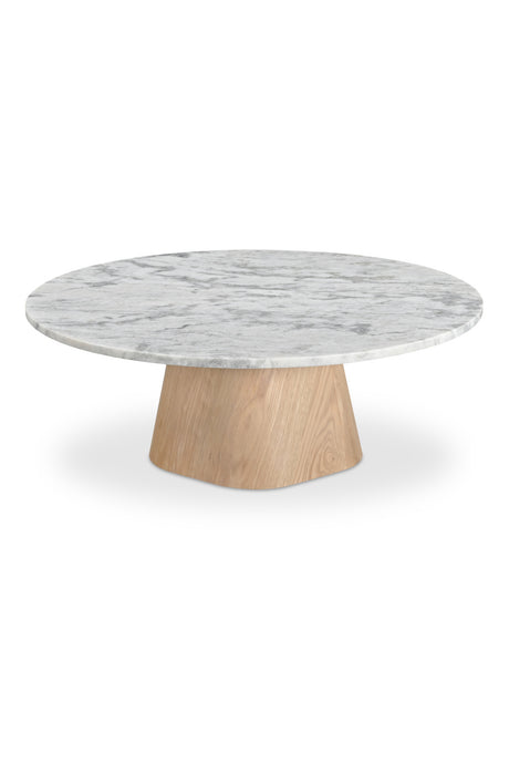   Modern European furniture - Round White Marble Coffee Table - www.oroa.com | Oroa.com