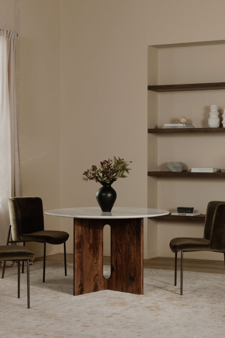   Modern European furniture - Cross-Base Round Dining Table - www.oroa.com | Oroa.com