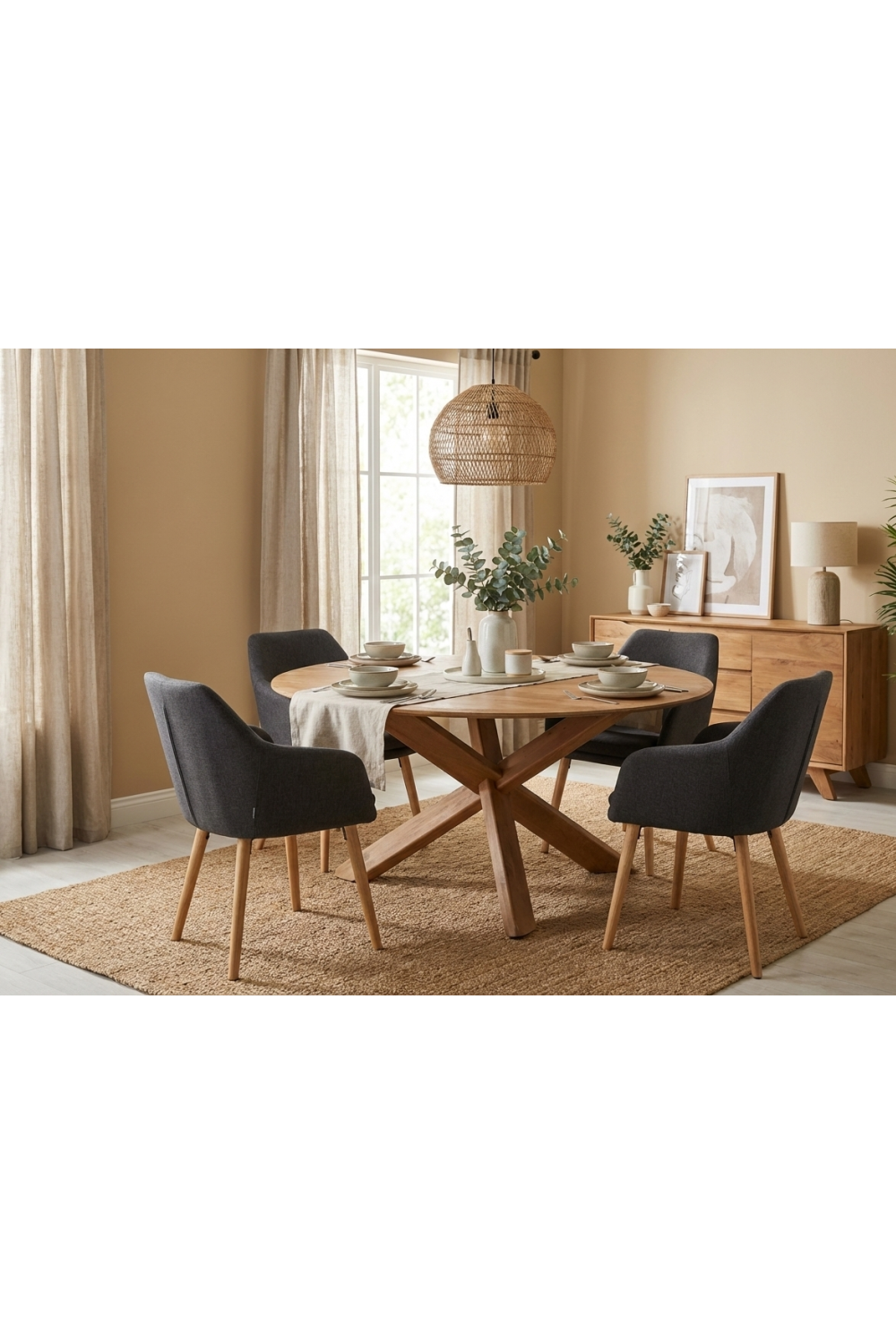   Modern European furniture - Vintage Brown Wooden Dining Table - www.oroa.com | Oroa.com