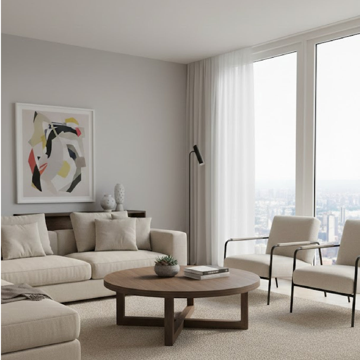   Modern European furniture - Oak Round Coffee Table - www.oroa.com | Oroa.com