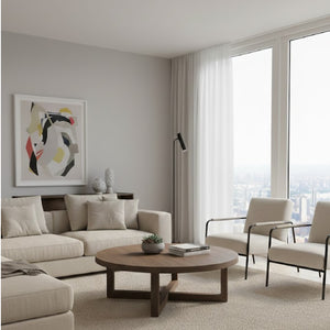   Modern European furniture - Oak Round Coffee Table - www.oroa.com | Oroa.com