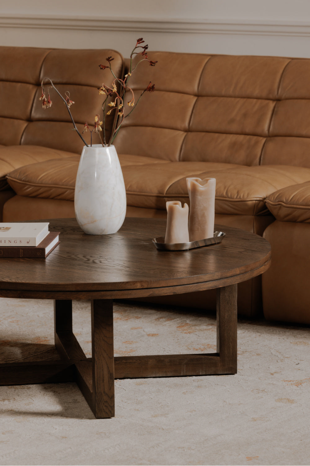   Modern European furniture - Oak Round Coffee Table - www.oroa.com | Oroa.com