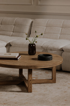   Modern European furniture - Oak Round Coffee Table - www.oroa.com | Oroa.com