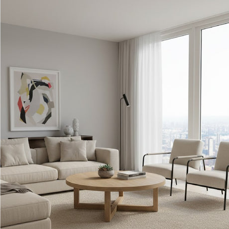   Modern European furniture - Oak Round Coffee Table - www.oroa.com | Oroa.com
