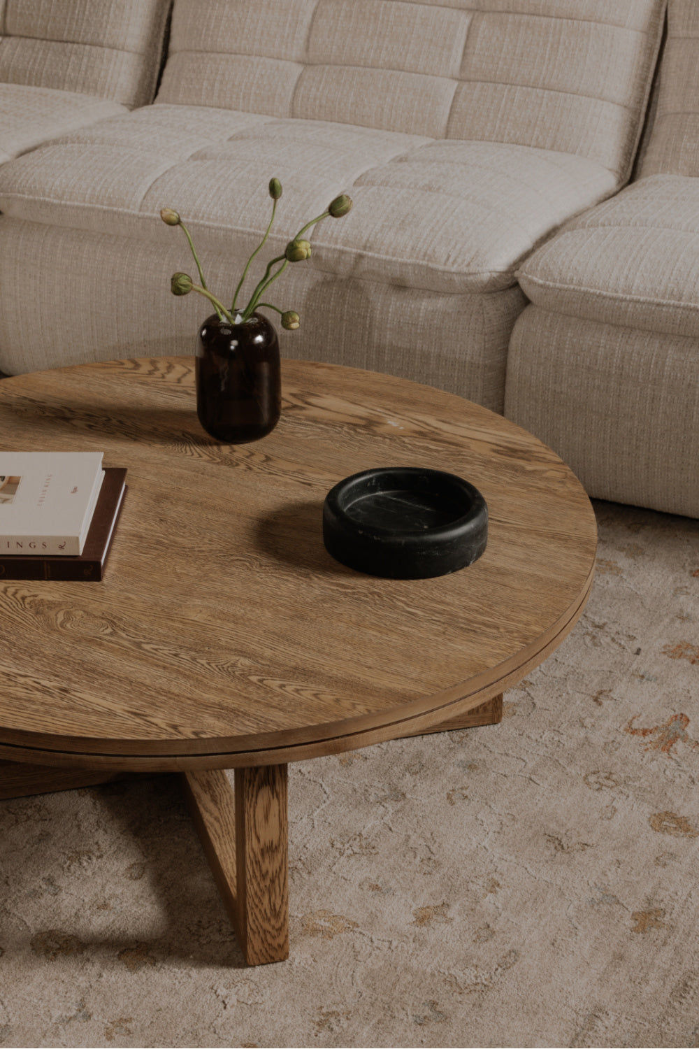   Modern European furniture - Oak Round Coffee Table - www.oroa.com | Oroa.com