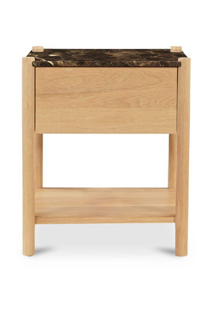   Modern European furniture - Marble Top 1-Drawer Nightstand - www.oroa.com | Oroa.com