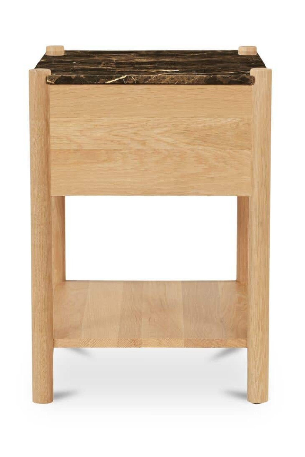   Modern European furniture - Marble Top 1-Drawer Nightstand - www.oroa.com | Oroa.com