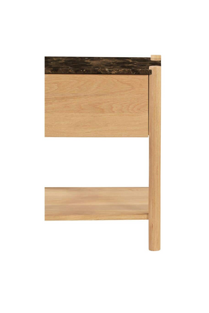   Modern European furniture - Marble Top 1-Drawer Nightstand - www.oroa.com | Oroa.com