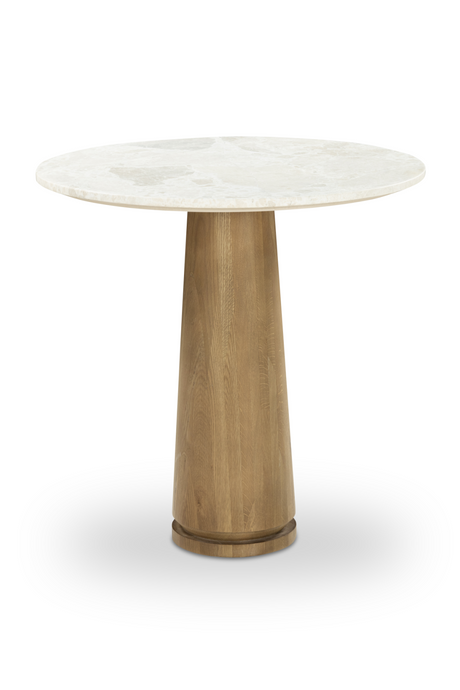   Modern European furniture - Round Marble Pedestal Coffee Table - www.oroa.com | Oroa.com
