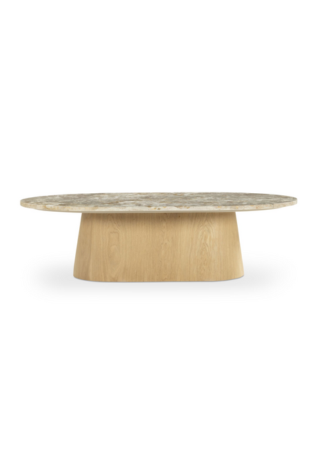   Modern European furniture - Wood Base Marble Coffee Table - www.oroa.com | Oroa.com