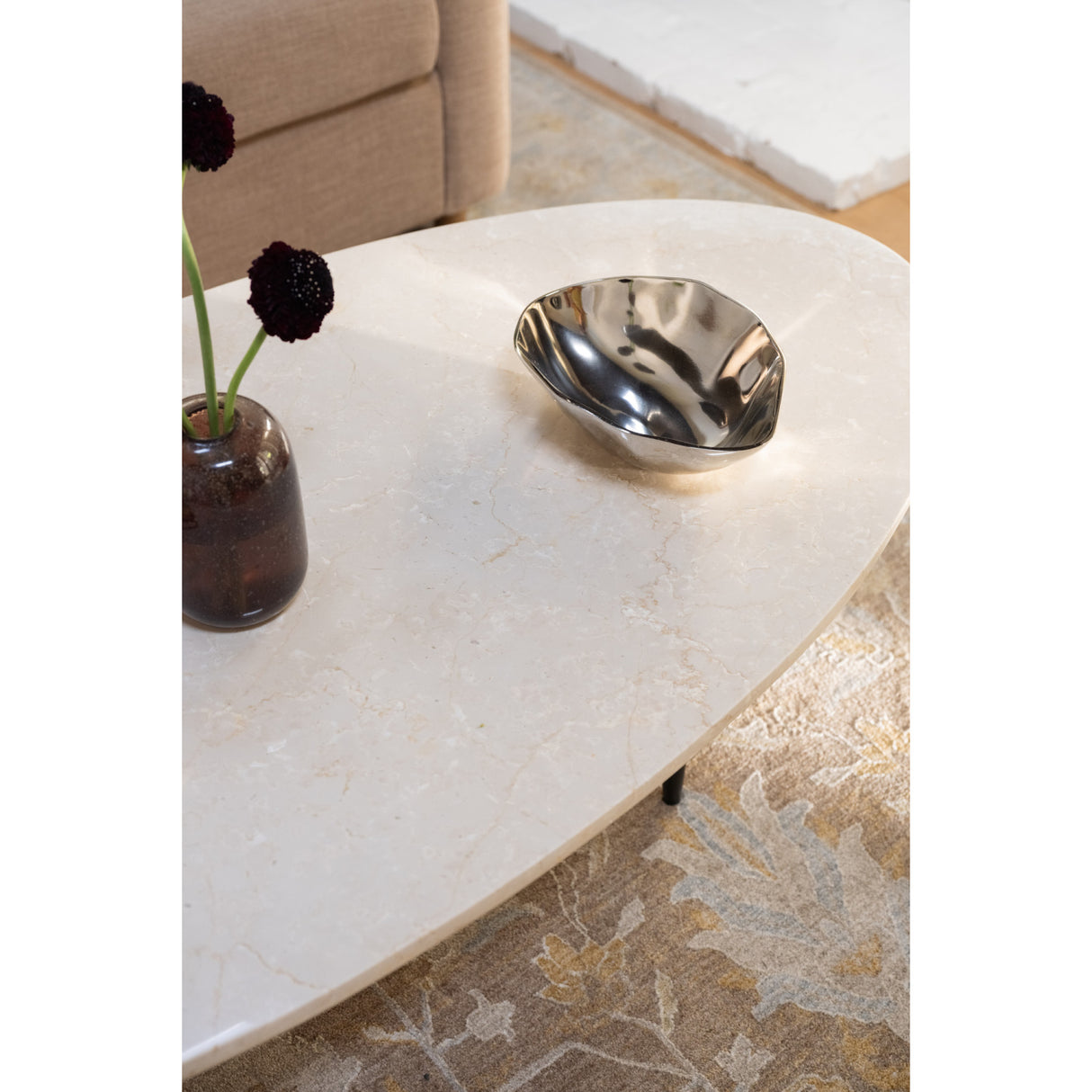   Modern European furniture - Beige Marble Coffee Table - www.oroa.com | Oroa.com