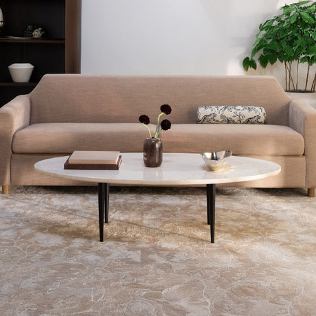   Modern European furniture - Beige Marble Coffee Table - www.oroa.com | Oroa.com